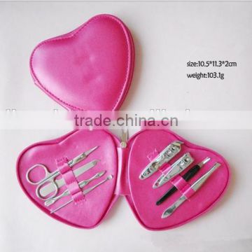 Girls Manicure Set Heart shape Manicure Shape Gift Package Manicure Set