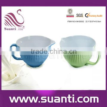 Two tone melamine batter bowl