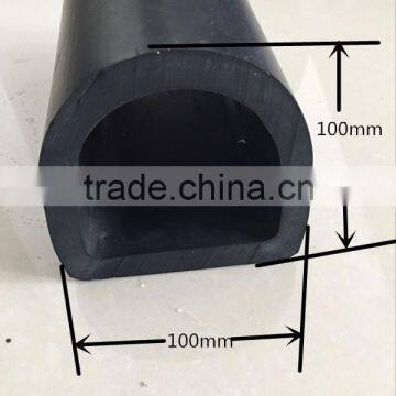 100*100 D type EPDM rubber fender for boat