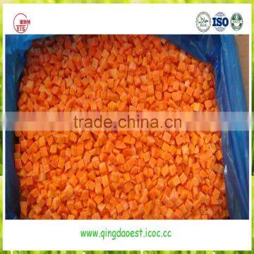 10*10mm healthy sale Chinese frozen IQF carrot cube