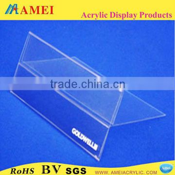 Directly supply clear acrylic shelf talker products