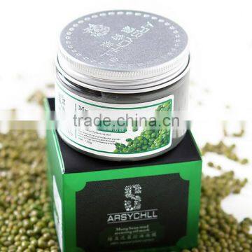 Guangzhou Private label green Mung Bean Mud Mask Whitening Facial mask