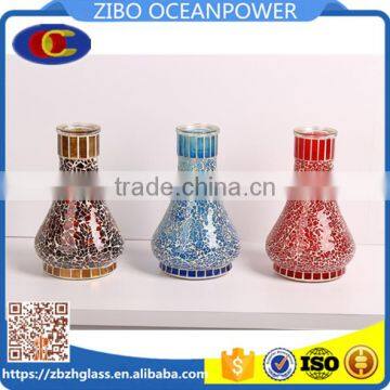 Glass shishahookah colored Mosaic Glass vase