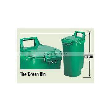 High Quality Green Color Standing Plastic Dust Bins