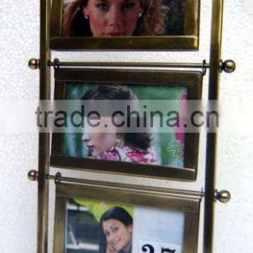 Manufacturer 3 tier ANTIQUE SOLID BRASS PICTURE FRAME