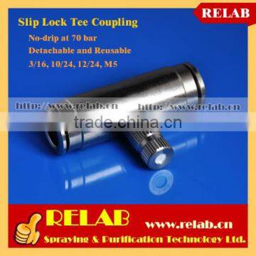 316L Stainless Steel 1000PSI High Pressure Misting System Fog Nozzle Tee Connector photo-1
