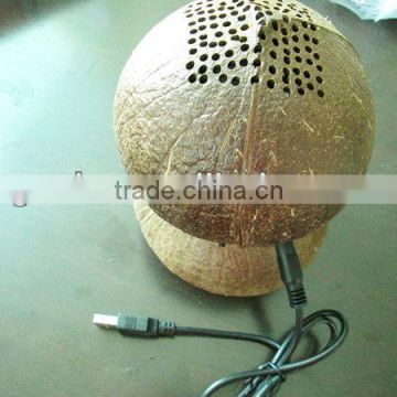 coconut shell bluetooth speaker with wireless subwoofer