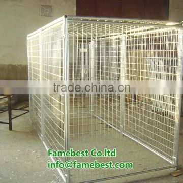 Metal pet fences grid galvanized portable dog kennels welded mesh 5x10x6ft