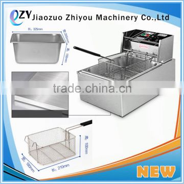 Deep Potato Peanut Fryer One Tank One Basket With Tap Restaurant Equipment Deep Fryer(whatsapp:0086 15039114052)