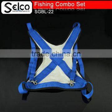 Strong Deep sea fishing vest, fishing rod holder could use with fightingf belt together