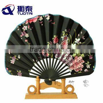 Woman fan bamboo hand fan