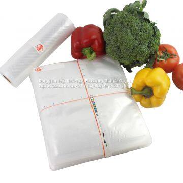 Resealable BPA-free PE PA Material Embossed Vacuum Bags on Sale
