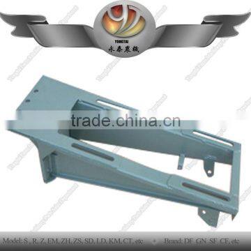 Agricultural machinery spare parts of tractor frame, stander assembly, bumper, etc