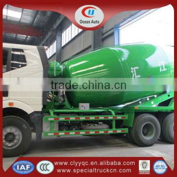 FAW 10,12 CBM ready mix concrete trucks, self loading concrete mixer truck, used pump concrete truck for a hot sale