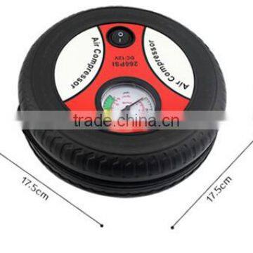 Portable MINI Mechanical portable Car Tire Air Compressor pump / vehicle Tyre Inflator