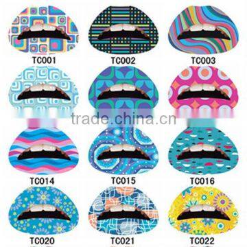 Tests passed temporary tattoo for lip