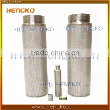 Micro powder sintered 304 316L stainless steel industrial oil filter