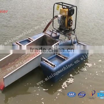 Mini type gold panning boat