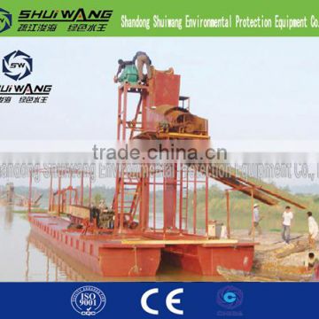 Modern energy-saving river gold drilling mining plant on sale