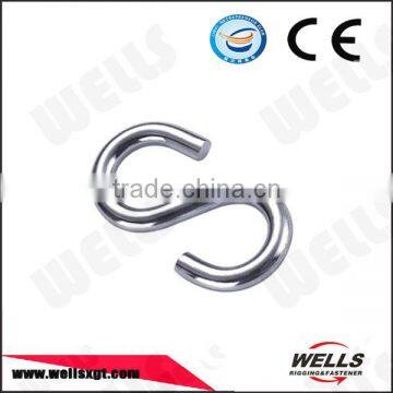 Factory CE 6mm polished heavy duty stainless steel 316 S Hook for lifting