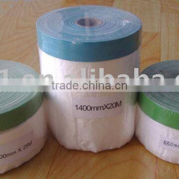 pre-taped masking film (cloth tape), plastic film, paint masking film