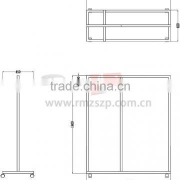 2015 Stand Store 4 Sides Hang Cloths Island Frame Display Racks photo-4