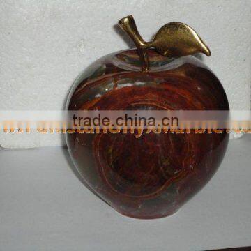 Best Salling PAKISTANI SUPPLIER NICE & SHINE ONYX APPLE WITH BRASS LEAF HANDICRAFTS photo-4