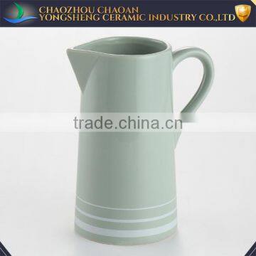 Hot sale glazed ceramic house water pitcher for bathroom