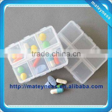 6 Compartments Pill Box