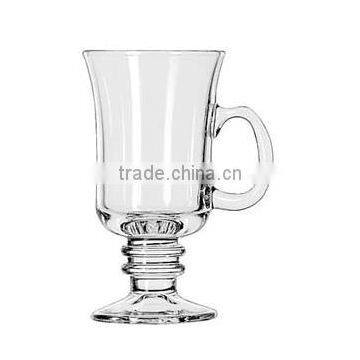 Haonai Wholesale Irish Coffee Milk Latte Juice Goblet Cup Cafe Glassware Glass Mug photo-3