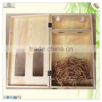 Printed Logo Window Door House Shaped Wine Box photo-4