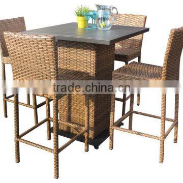 Sigma cheap bar furniture patio dining sets rattan garden table and chairs