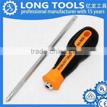 Hot sale plastic handle carbon steel mini slotted screwdriver