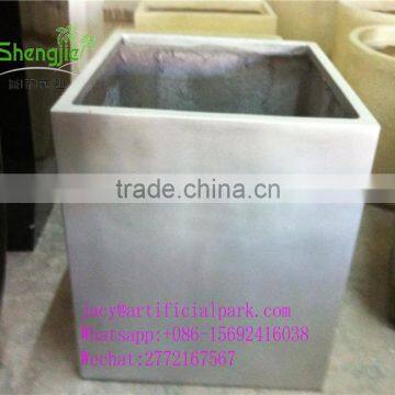 SJLJ01248 Shengjie best quality FRP/GRP decoration flowerpot, Polyresin western style flowerpots