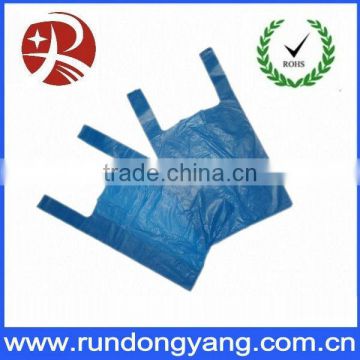 Printed Plastic Vest Carrier Bag with handles