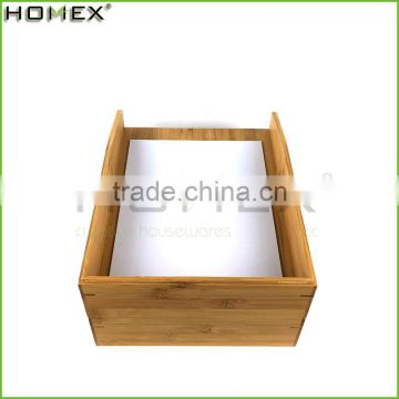 Office desk accessories--bamboo letter tray Homex-BSCI