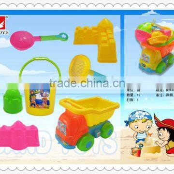 plastic summer beach toys set 7pcs for sale/ wholsesale good quality summer sand toys