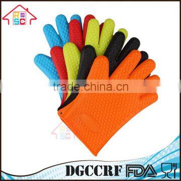 NBRSC Heat Resistant Silicone Glove Cooking BBQ Oven Pot Holder Mitt Kitchen Finger Gloves photo-6