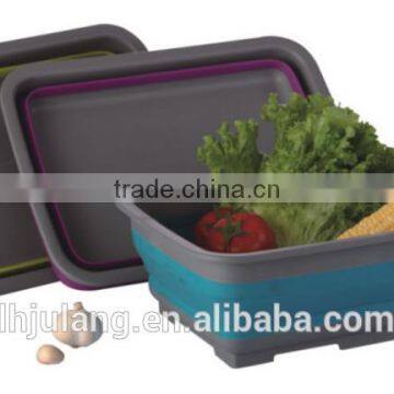 Plastic foldable Rectangle basket/ foldable Rectangle basket for Houseware