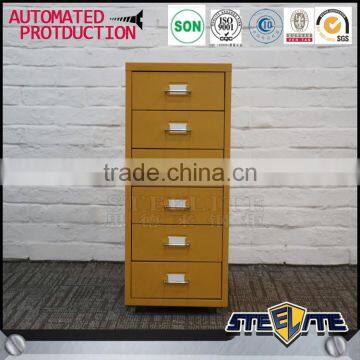 Under Desk Small Drawer Cabinet Metal Drawer Cabinet 6 Drawer Mobile Pedestal Cabinet photo-2