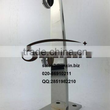 JINXIN Square Mirror Surface Glass Balustrades Spigots Stainless Steel Indoor Railing photo-4