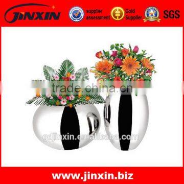 JINXIN Home Decoration Beautiful Flower Vase Modern Stainless Steel Vase