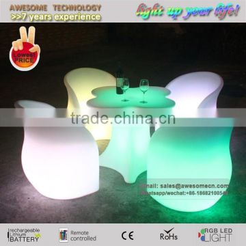 rotational molding PE plastic material led bar furniture supplier