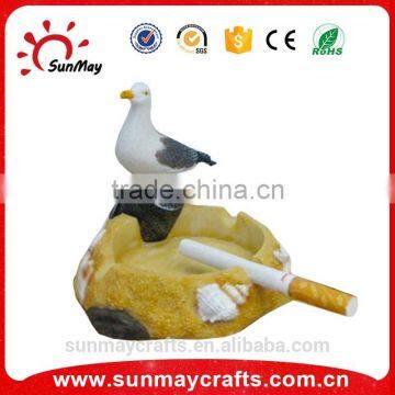 Wholesale custom resin seagulls ashtray souvenir for sale