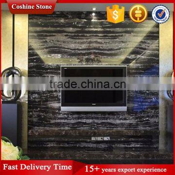 Silver Dragon Black Marble Slab With White Veins photo-2