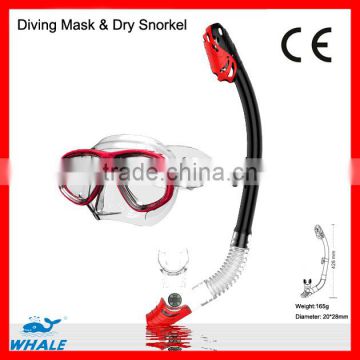 2015 Hot Diving Mask and Dry Snorkel (MK-400 & SK-400)