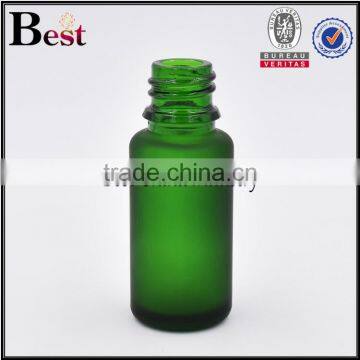 2017 High Quality 15ml Oil Glass Bottle Green Round Shape Oil Glass Bottle Silver Cap Oil Glass Bottle With Stopper photo-4