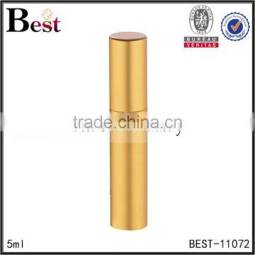 2017 Hot New Products Cosmetic Packaging 5ml Empty Fragrance Perfume Bottle Golden Aluminum Cover Spray Glass Bottle Perfume photo-4