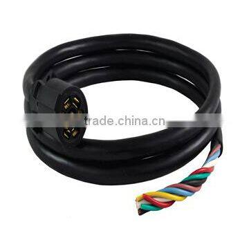 S10030 7 Way Plug Inline Trailer Cord Junction Box 6 Feet Cable Towing Wiring Connect JB-7 photo-2