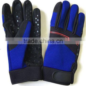 Machinery industry safty silicon Printed Work anti-slip gardening gloves